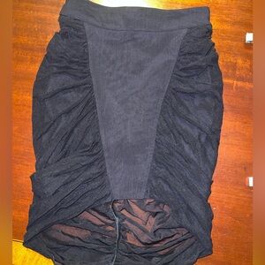 BEBE mesh scrunch butt skirt